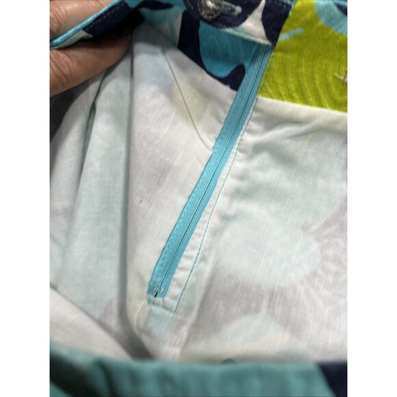 Lilly Pulitzer Shortly Blue Floral Skirt Womens Size 6 Great Condition - Picture 7 of 12